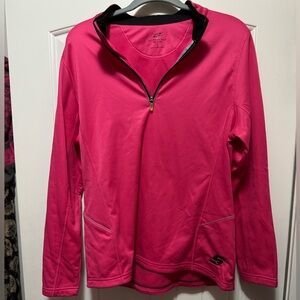Vibrant Pink Half-Zip Sweatshirt
